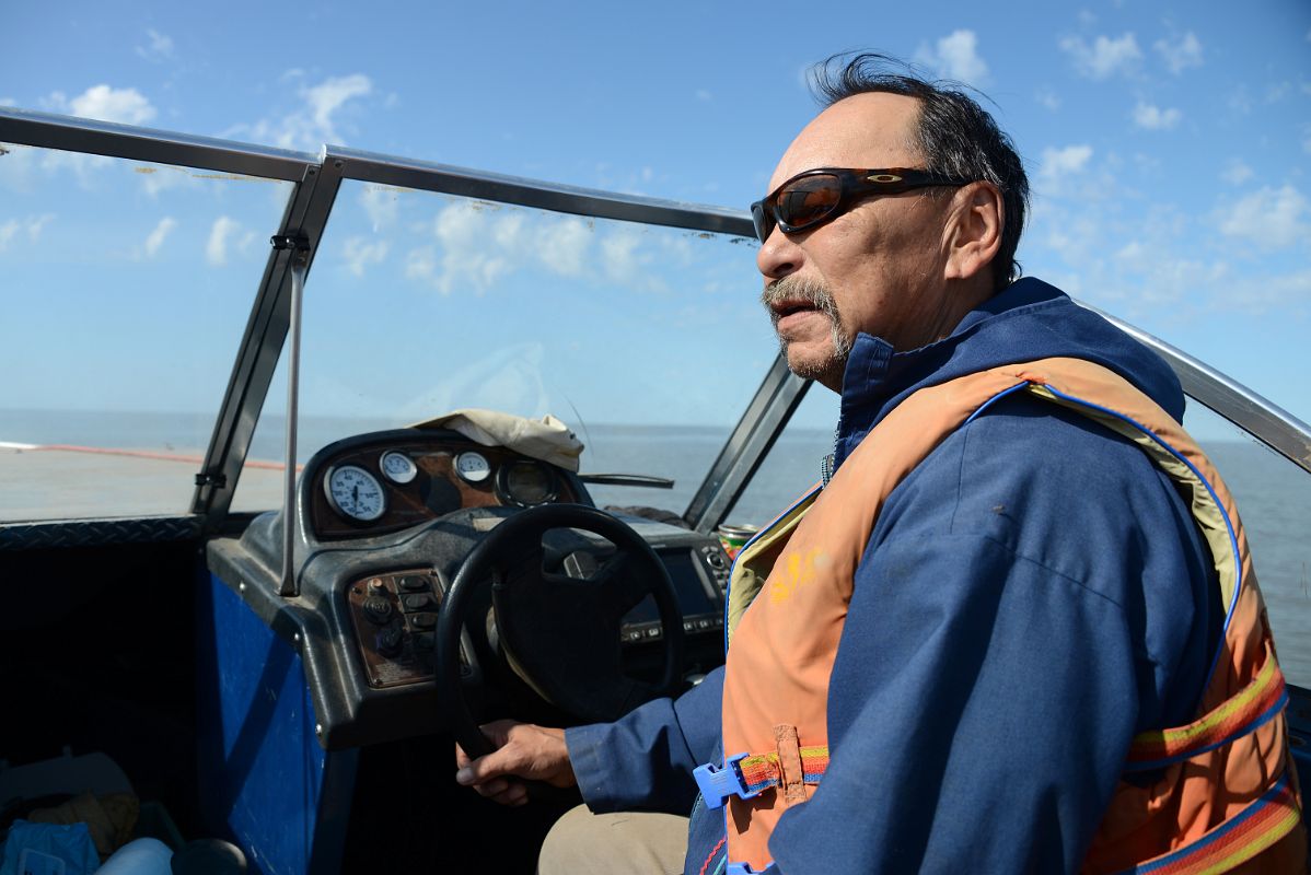 30A James Pokiak Led Us On A Beluga Whale Watching Boat Tour On Arctic Ocean Tuk Tour In Tuktoyaktuk Northwest Territories